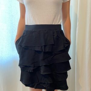 3.1 Phillip Lim Ruffled Black Skirt